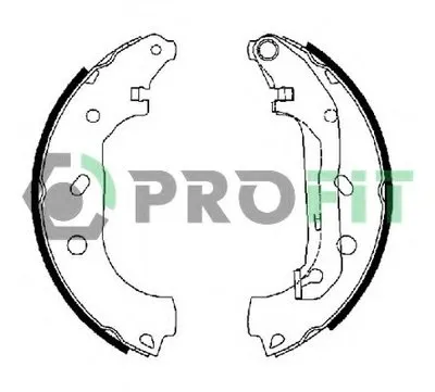 Комплект тормозных колодок PROFIT купить