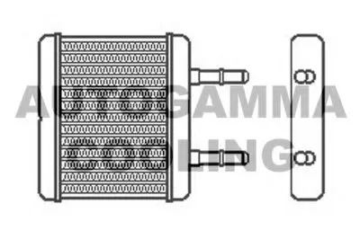 Теплообменник, отопление салона AUTOGAMMA купить