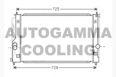 Радиатор, охлаждение двигателя AUTOGAMMA купить