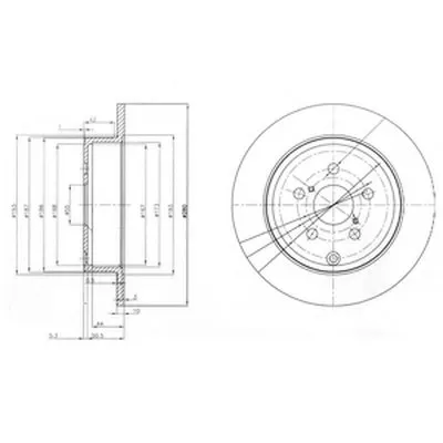 Тормозной диск DELPHI купить