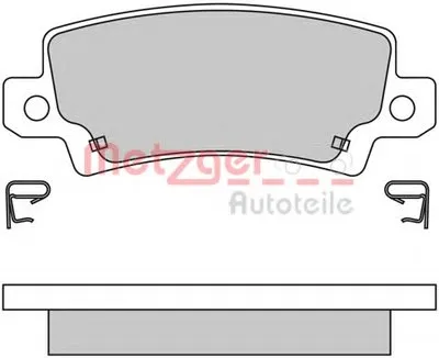 Комплект тормозных колодок, дисковый тормоз METZGER купить