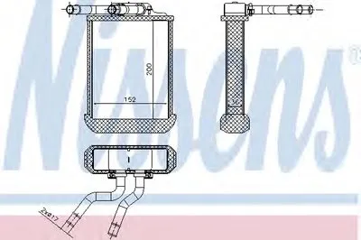 Теплообменник, отопление салона NISSENS купить