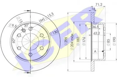 Тормозной диск ICER купить