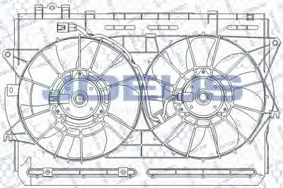 Вентилятор, охлаждение двигателя JDEUS купить