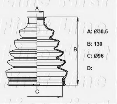 Пыльник, приводной вал FIRST LINE купить