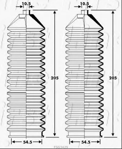 Пыльник, рулевое управление FIRST LINE купить