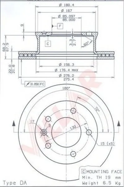 Тормозной диск VILLAR купить