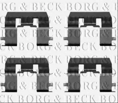 Комплектующие, колодки дискового тормоза BORG & BECK купить