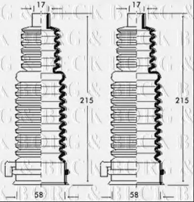 Пыльник, рулевое управление BORG & BECK купить