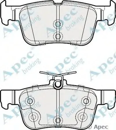 Комплект тормозных колодок, дисковый тормоз APEC braking купить