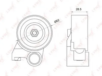 Натяжной ролик, ремень ГРМ LYNXauto купить