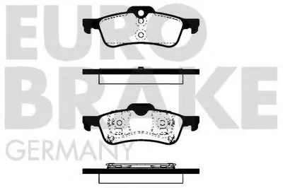 Комплект тормозных колодок, дисковый тормоз EUROBRAKE купить
