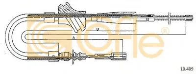 Трос, стояночная тормозная система COFLE купить
