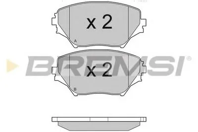 Комплект тормозных колодок, дисковый тормоз BREMSI купить