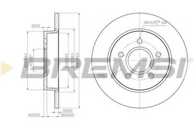 Тормозной диск BREMSI купить