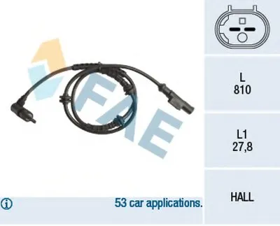 Датчик, частота вращения колеса FAE купить