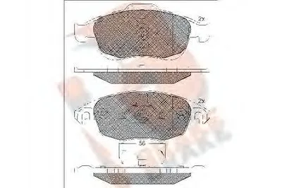 Комплект тормозных колодок, дисковый тормоз R BRAKE купить