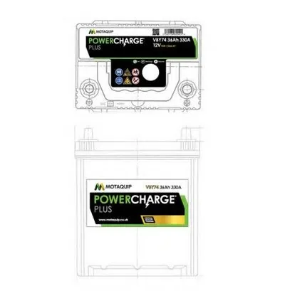 Стартерная аккумуляторная батарея Powercharge Plus MOTAQUIP купить