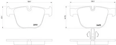 Комплект тормозных колодок, дисковый тормоз HELLA купить