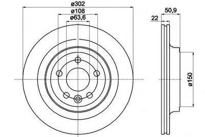 Тормозной диск PRO HELLA купить