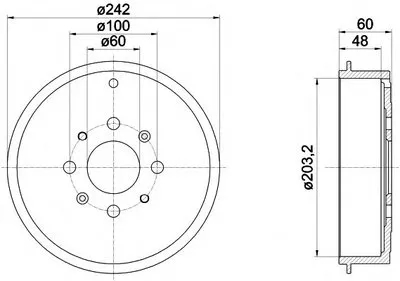 Тормозной барабан HELLA купить