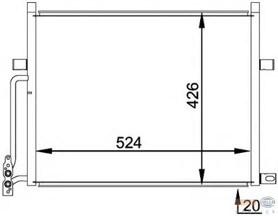 Конденсатор, кондиционер BEHR HELLA SERVICE HELLA купить