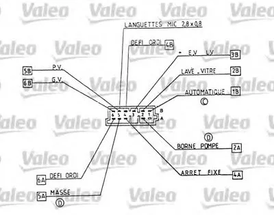 Выключатель на колонке рулевого управления VALEO купить