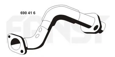 Труба выхлопного газа ERNST купить
