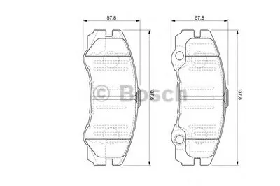 Комплект тормозных колодок, дисковый тормоз BOSCH купить