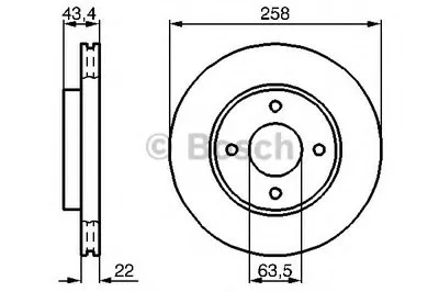 Тормозной диск BOSCH купить
