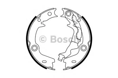 Комплект тормозных колодок, стояночная тормозная система BOSCH купить