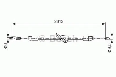 Трос, стояночная тормозная система BOSCH купить