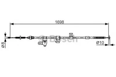 Трос, стояночная тормозная система BOSCH купить