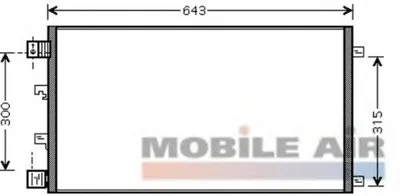 Конденсатор, кондиционер VAN WEZEL купить