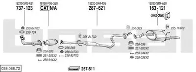 Система выпуска ОГ BOSAL купить