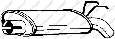 Глушитель выхлопных газов конечный BOSAL купить