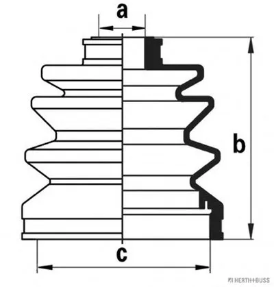 Комплект пылника, приводной вал HERTH+BUSS JAKOPARTS купить