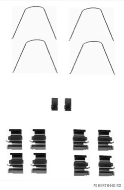 Комплектующие, колодки дискового тормоза HERTH+BUSS JAKOPARTS купить