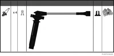 Комплект проводов зажигания HERTH+BUSS JAKOPARTS купить