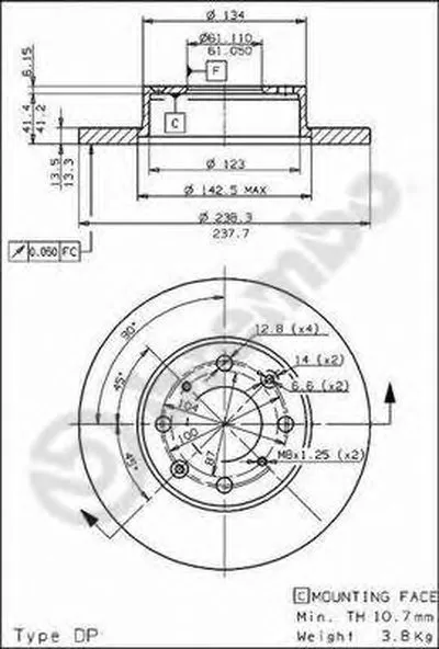Тормозной диск AP купить