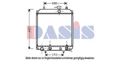 Радиатор, охлаждение двигателя AKS DASIS купить
