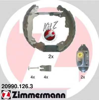 Комплект тормозных колодок KIT Z ZIMMERMANN купить