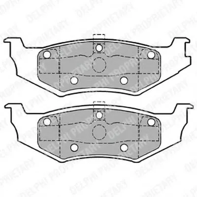 Комплект тормозных колодок, дисковый тормоз DELPHI купить