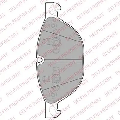 Комплект тормозных колодок, дисковый тормоз DELPHI купить