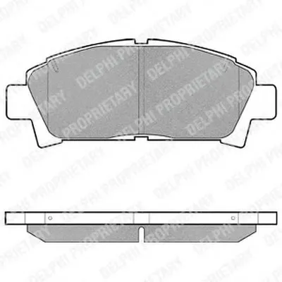 Комплект тормозных колодок, дисковый тормоз DELPHI купить