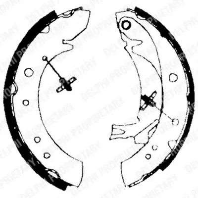 Комплект тормозных колодок DELPHI купить