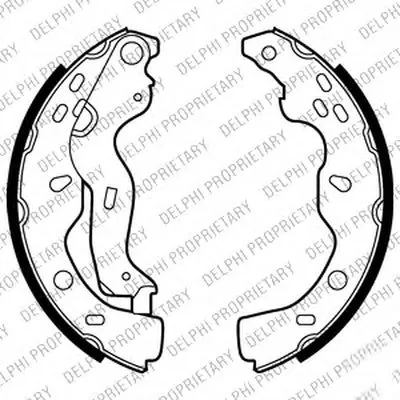 Комплект тормозных колодок DELPHI купить