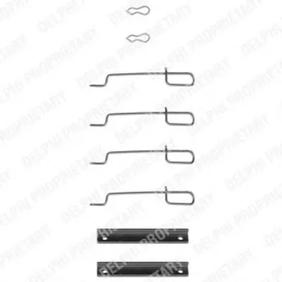 Комплектующие, колодки дискового тормоза DELPHI купить