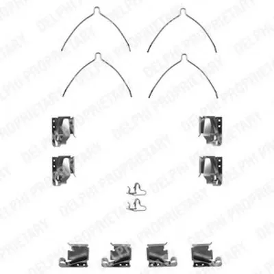 Комплектующие, колодки дискового тормоза DELPHI купить