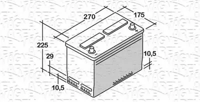 Стартерная аккумуляторная батарея; Стартерная аккумуляторная батарея ES MAGNETI MARELLI купить